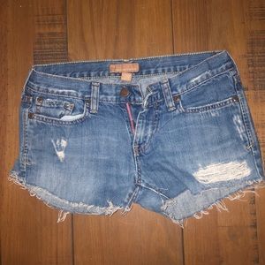 Distressed shorts